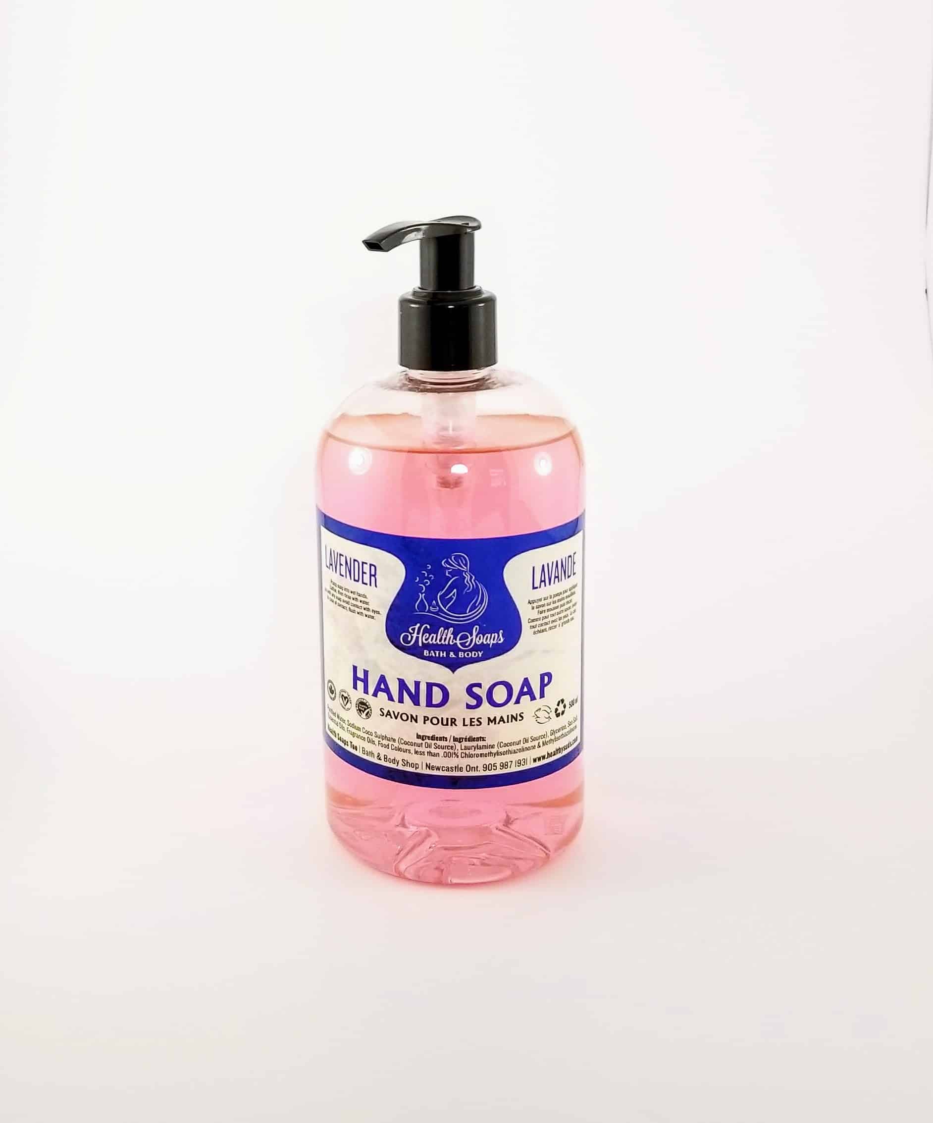 Lavender Hand Soap with pump 500ml Health Soaps Bath & Body