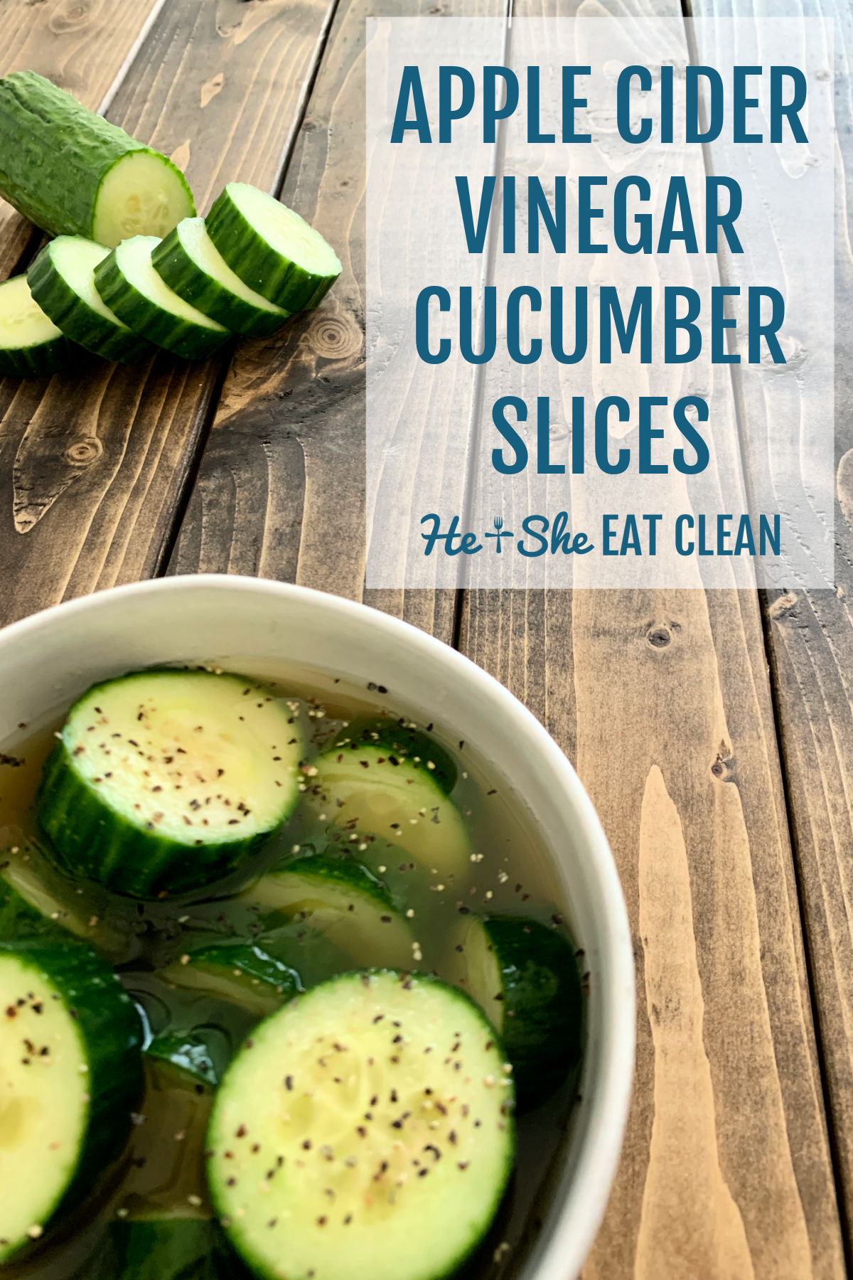 Apple Cider Vinegar Cucumber Slices