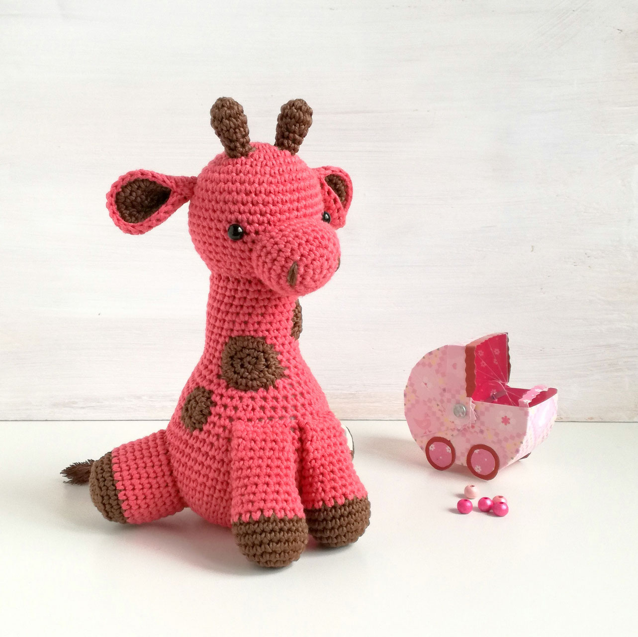 Kuscheltier Giraffe "Greta" gehäkelt Heartdeco Dein Shop für