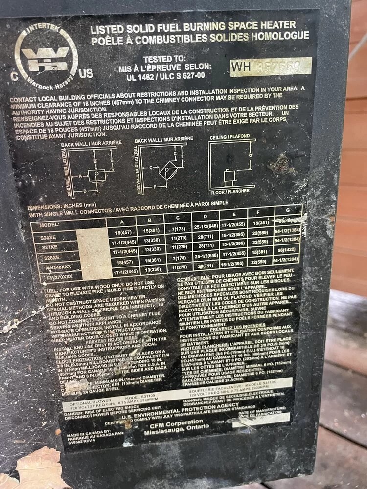 Can someone please identify my wood stove Forums Home