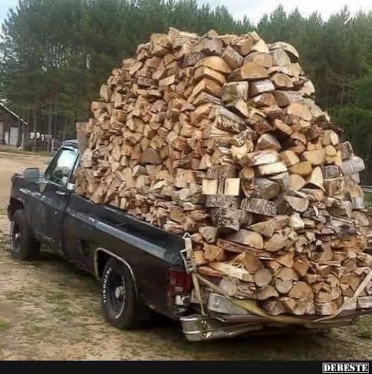 can I fit a cord of wood in my truck? Chevy Silverado and GMC Sierra