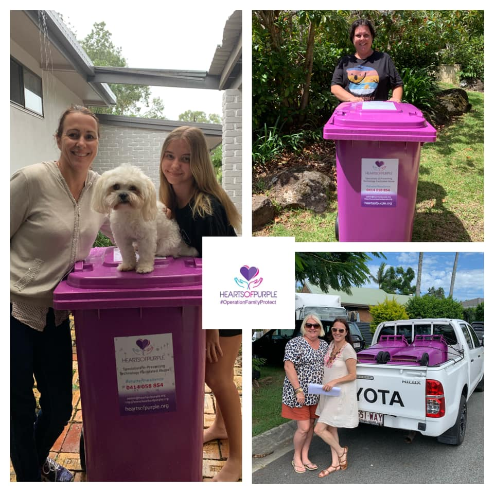 Purple Bins Hearts Of Purple