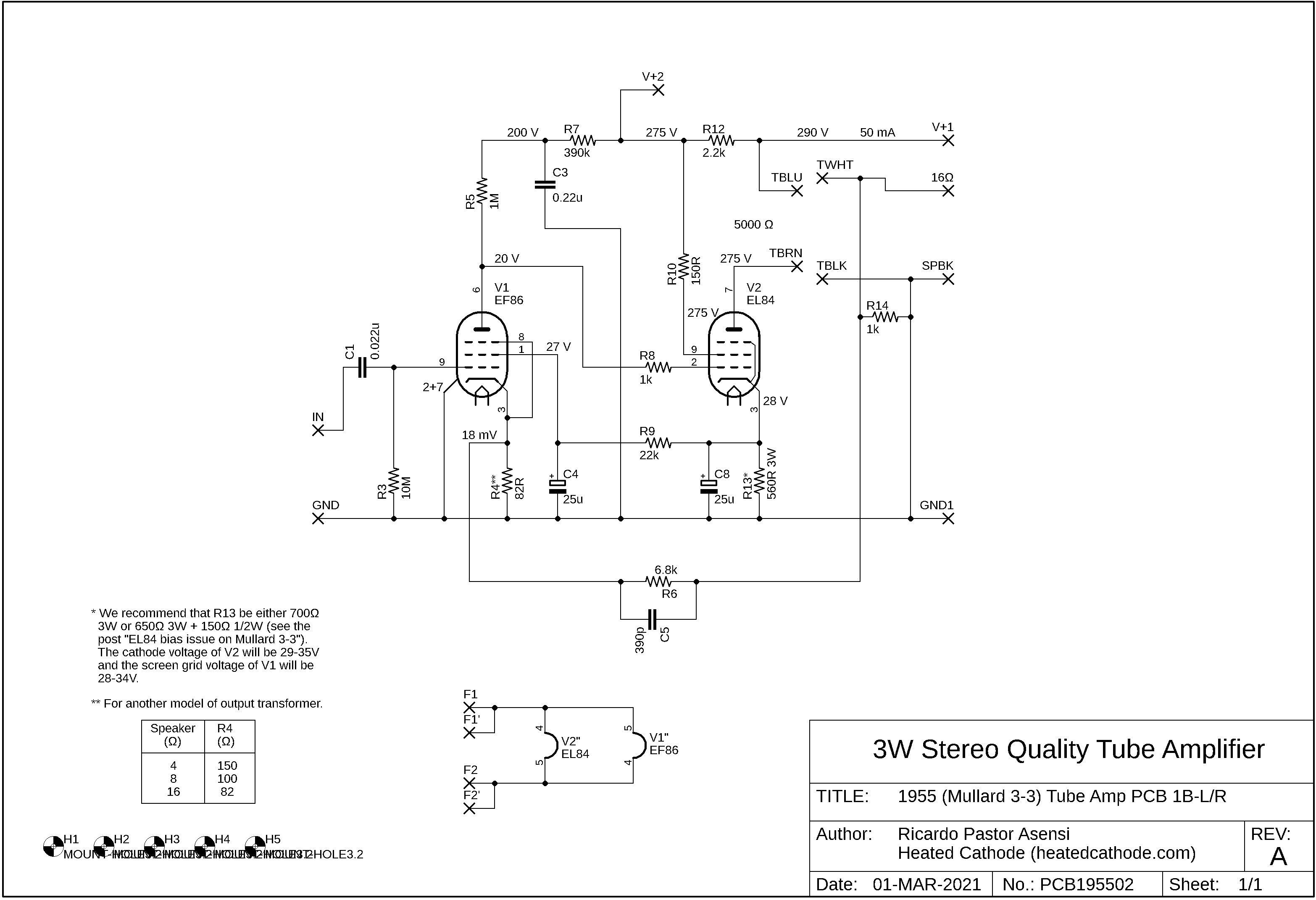 Mullard 3-3 Printed Circuit Board – HEATED CATHODE