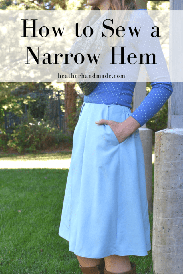 How To Sew Rolled Hem Without a Rolled Hem Foot • Heather Handmade