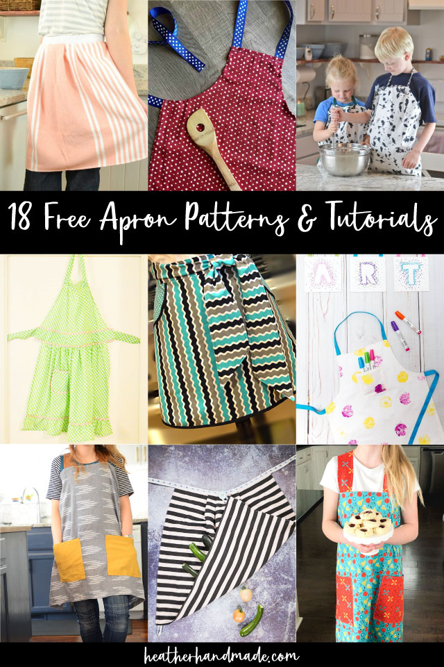 18 Free Apron Patterns and Tutorials • Heather Handmade