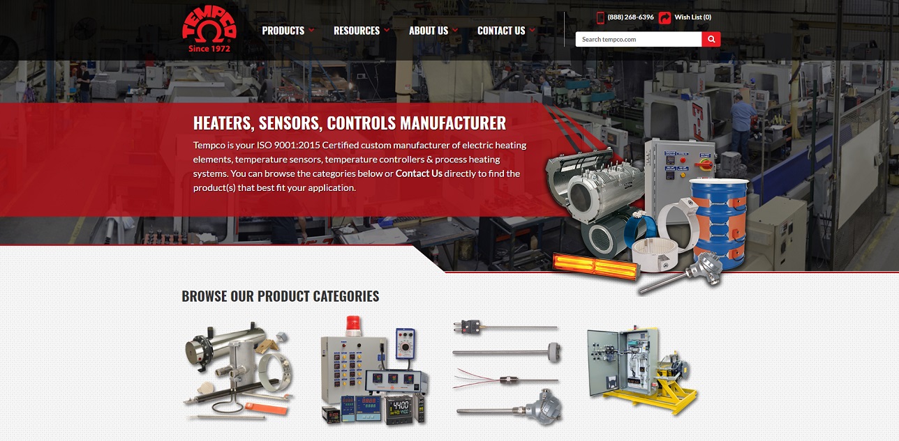 TEMPCO Electric Heater Corporation Heating Elements