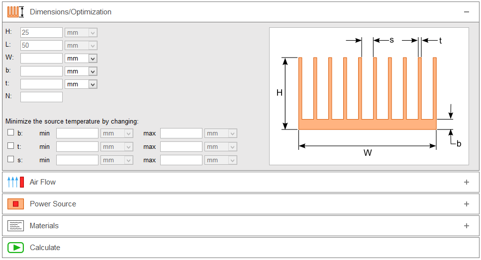Heat sink calculator Pneumatisk transport med vakuum