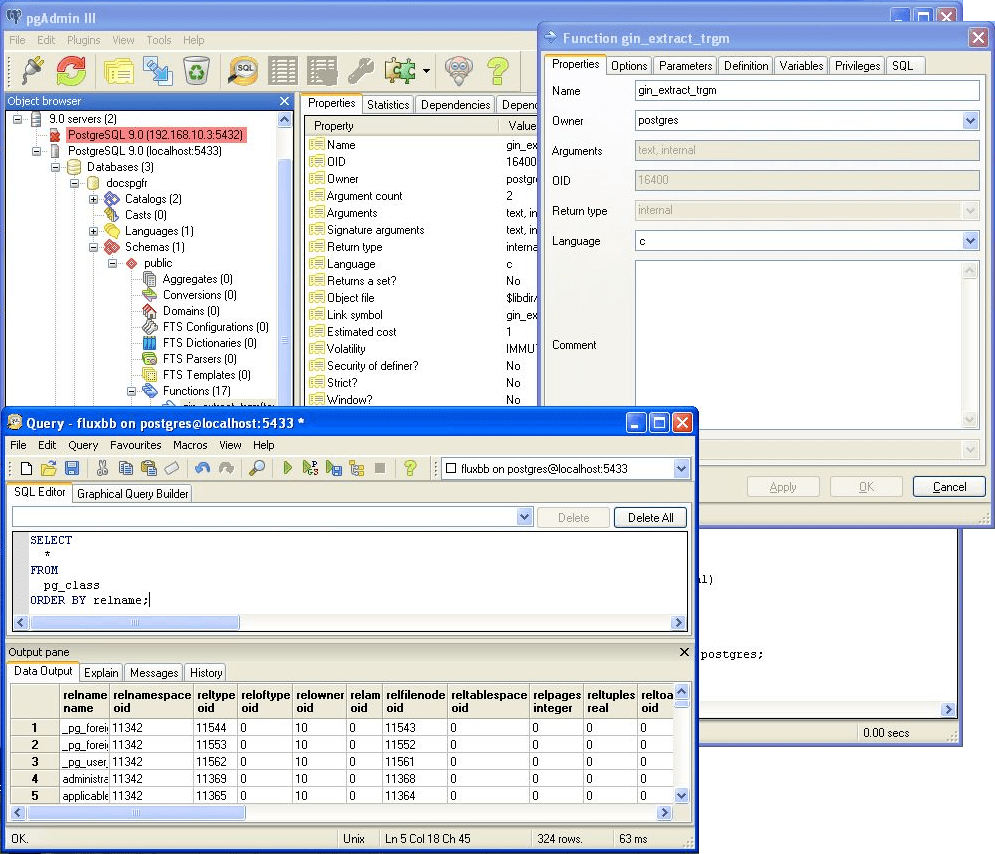 pgAdmin PostgreSQL GUI Management Tool