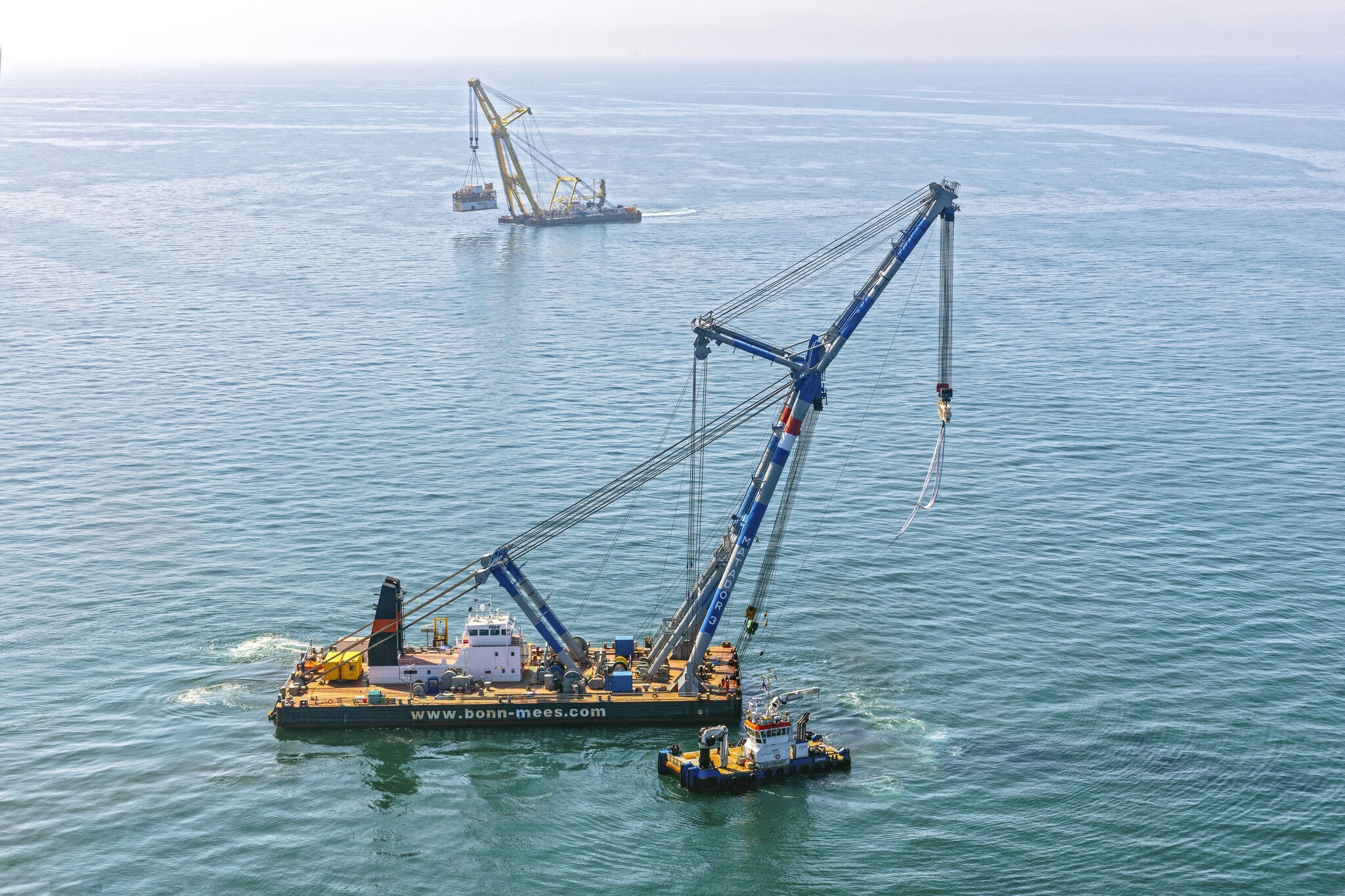 HEBO and Bonn & Mees Remove 2 Modules from Dutch L7 Gas Field Platform