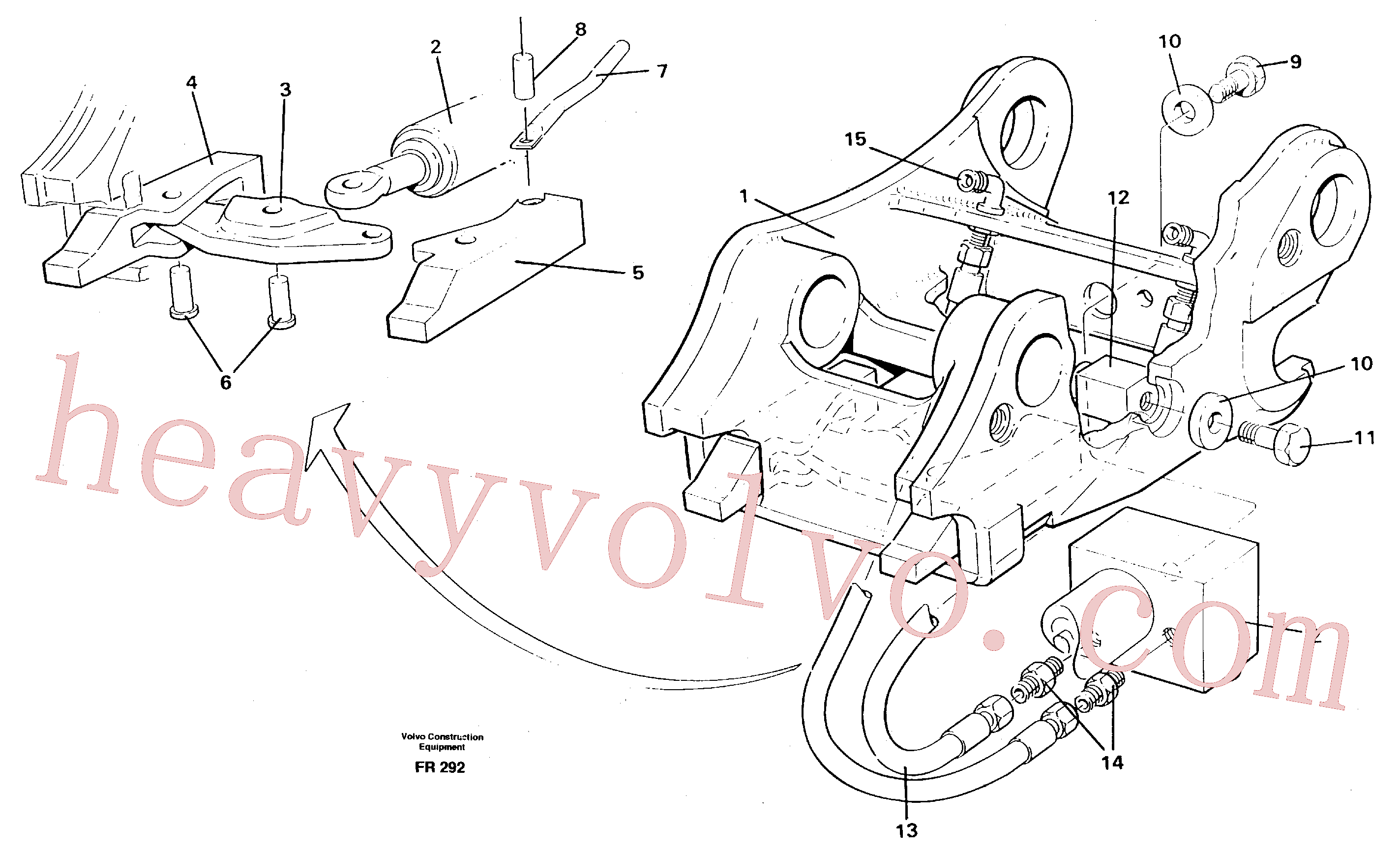 Wholesale VOE14258619 Quick attachment for Volvo Excavator