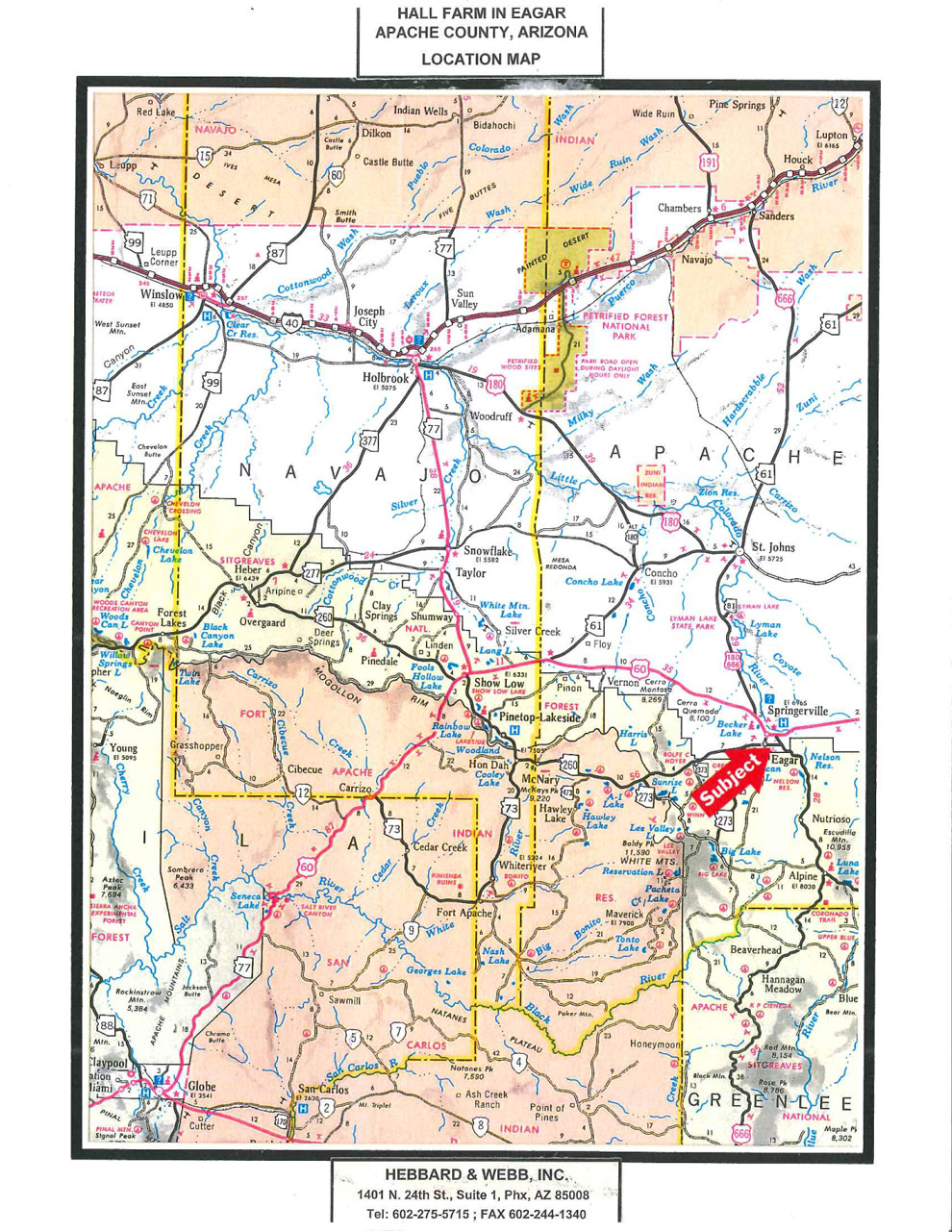 Hall Farm in Eagar Maps