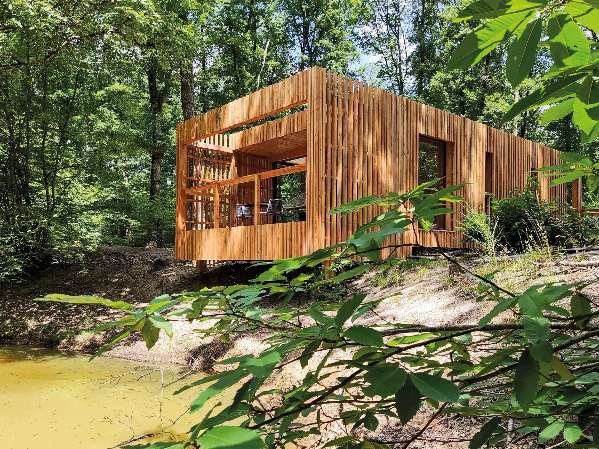 Suite « Steel In Love» et Sauna Cabane sur pilotis Centre (CentreVal