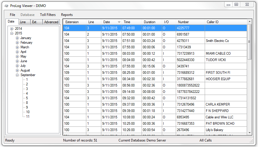 PrologCall Accounting Software