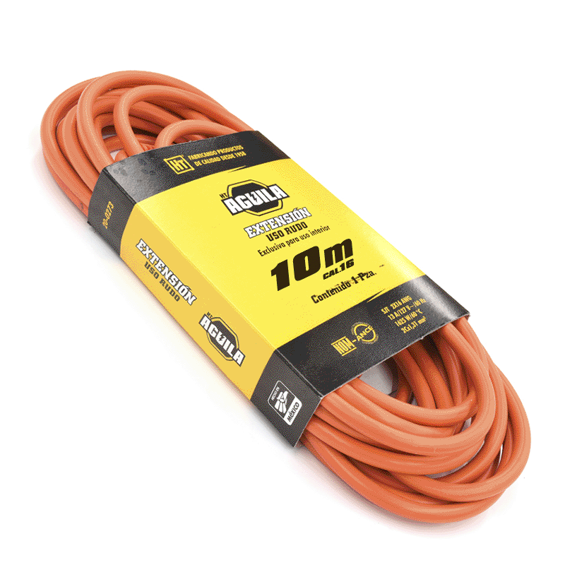 Extension Uso Rudo Cal.16 de 10m HT Productos Ferreteros de Calidad