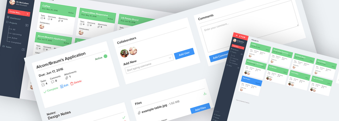 Features Hector Project Management for Freelancers