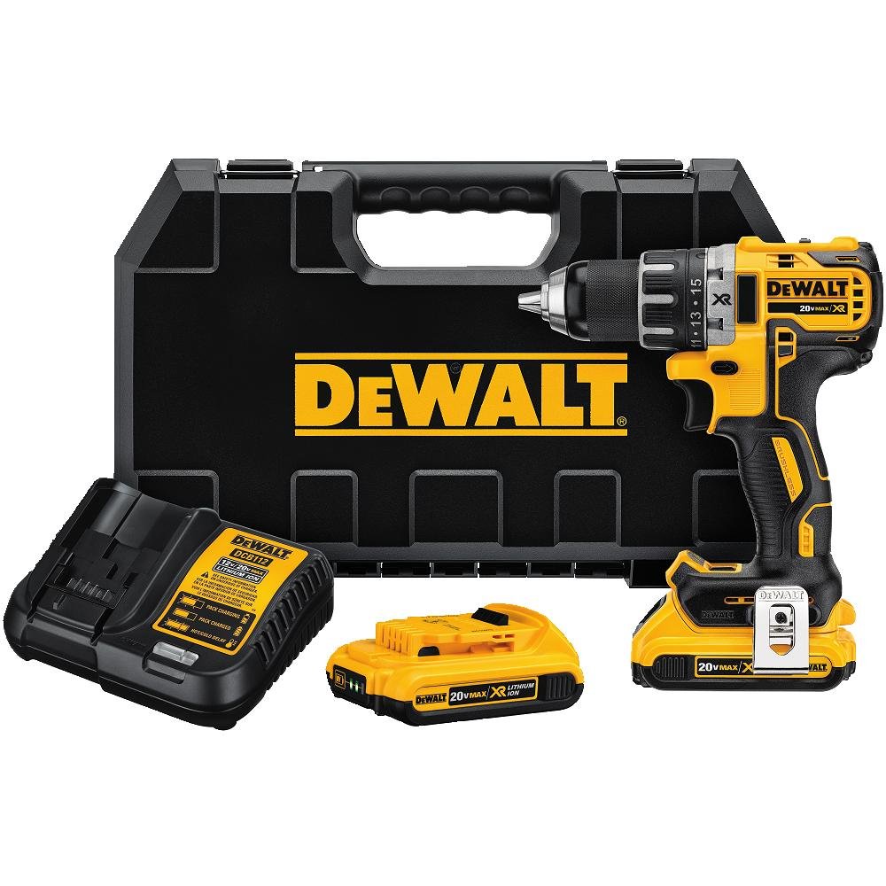 Dewalt DCD791D2 20V MAX XR LiIon 0.5″ 2.0Ah Brushless Compact Drill