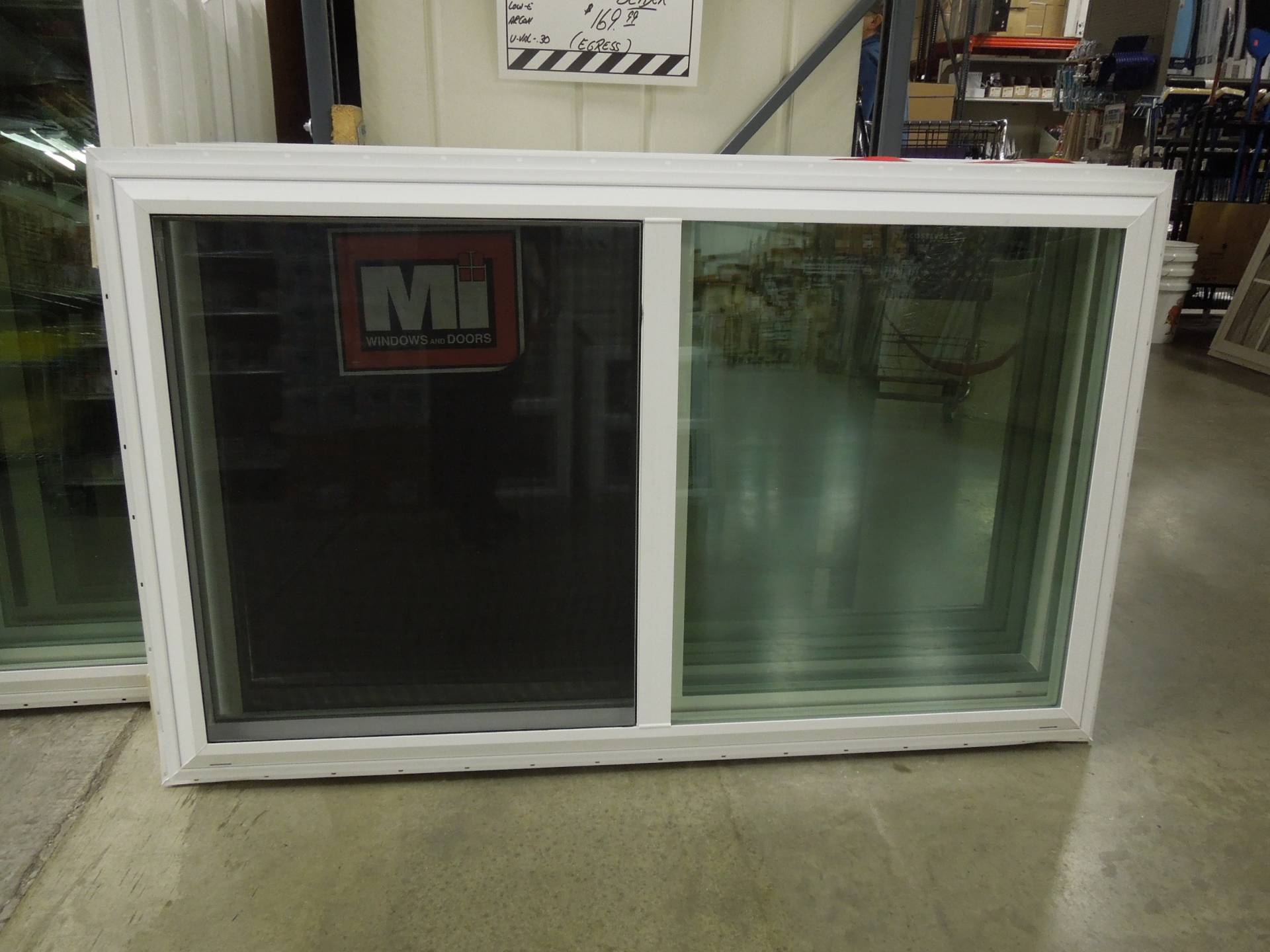 60" x 36" Metal Industry New Construction Slider Window Heeby's