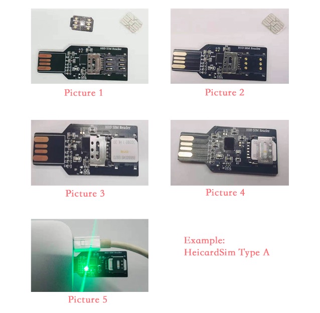 TutorialHeicardsim professional Upgrade Tutorial via HID or COM reader