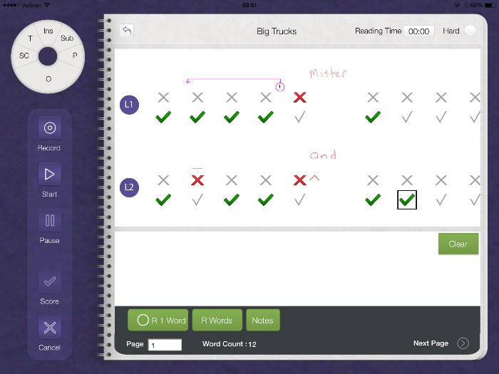 Heinemann Fountas & Pinnell Assessment Reading Record App Help