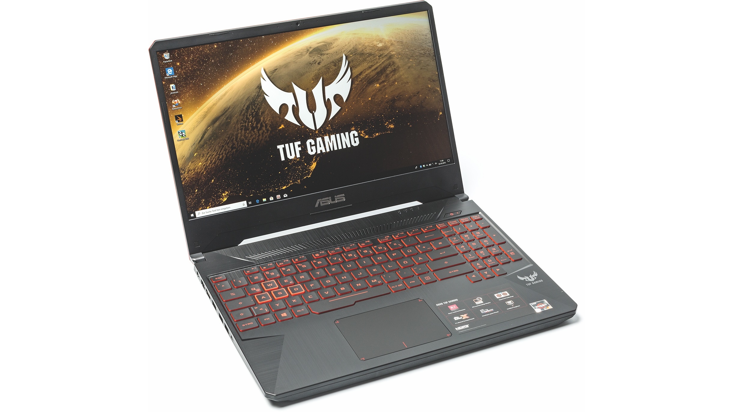 Mobiler Gamer ASUSNotebook mit AMD Ryzen 5 3550H und
