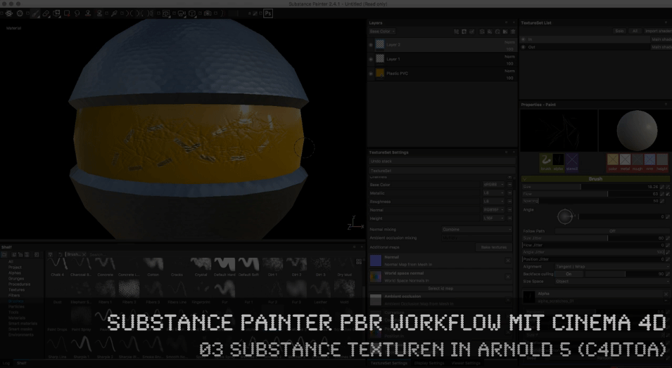 VideoTutorial PBRRoundtrip zwischen C4D & Substance