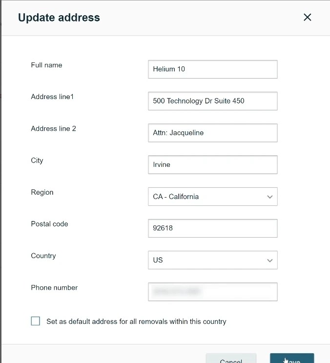 How To Set Up An Amazon Removal Order Helium 10
