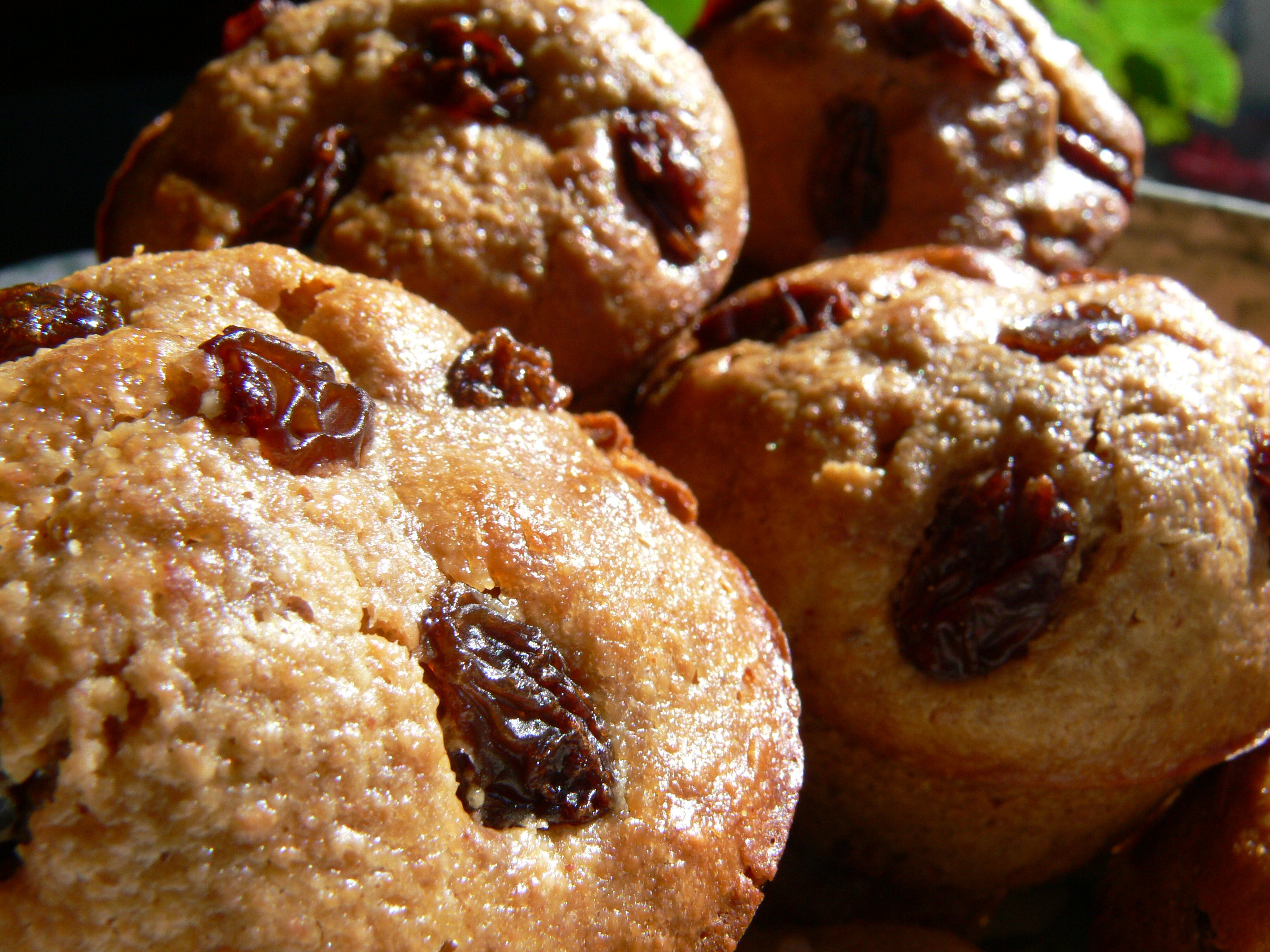 Spiced Raisin Muffins Hella Delicious Food