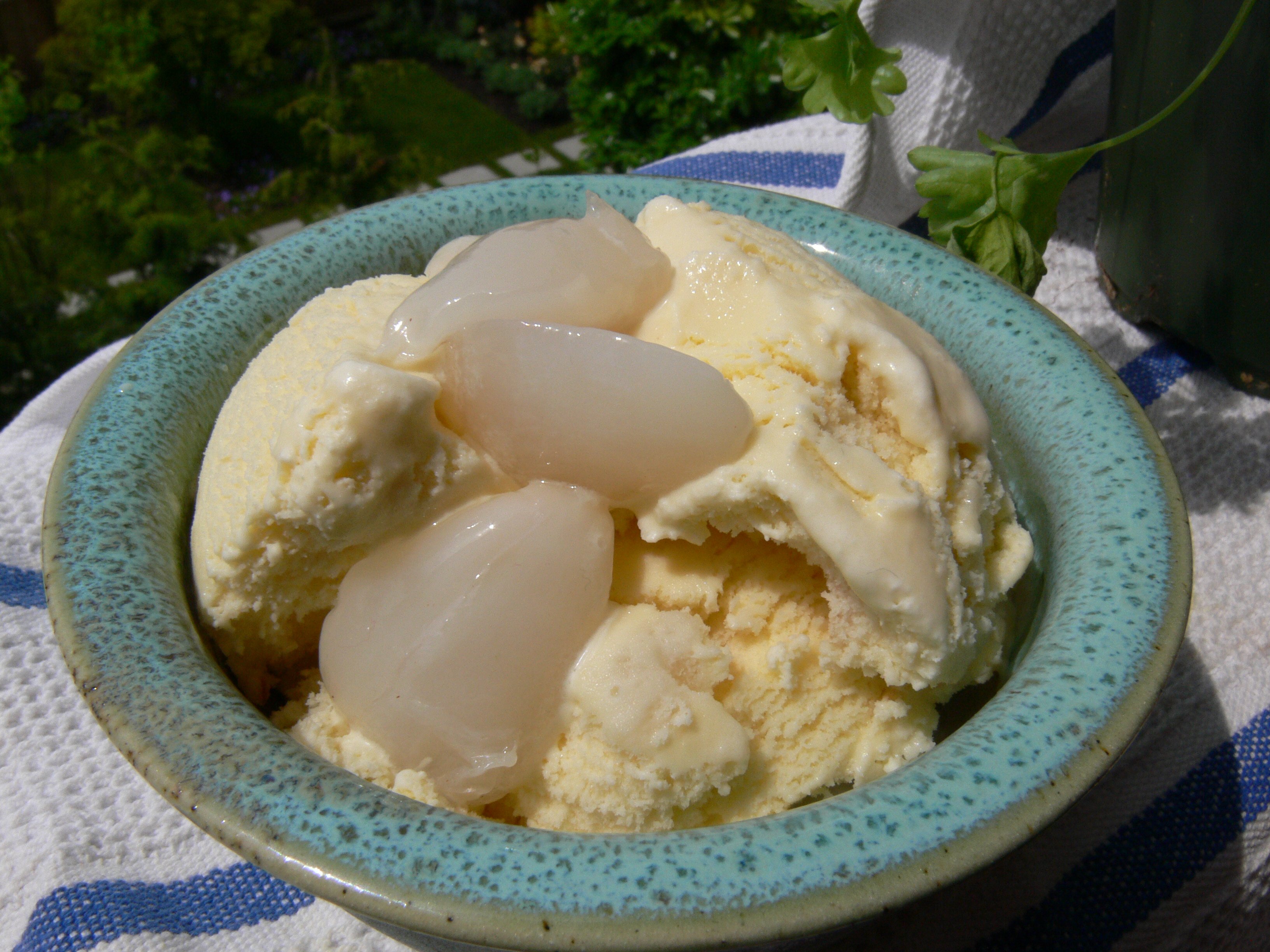 Fresh Lychee Ice Cream Hella Delicious