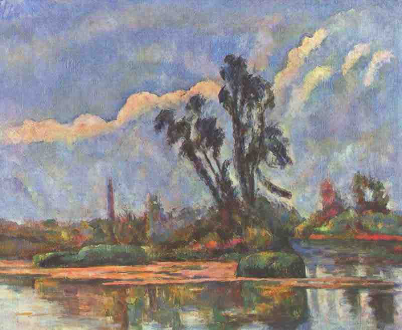 Banks Of The Oise Paul Cezanne