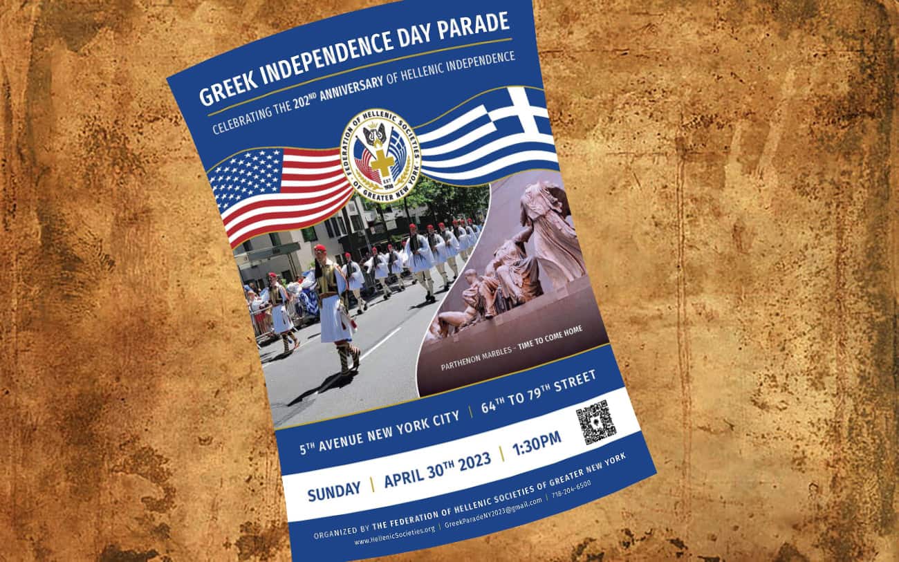 Share our 2023 Parade Poster Federation of Hellenic Societies of