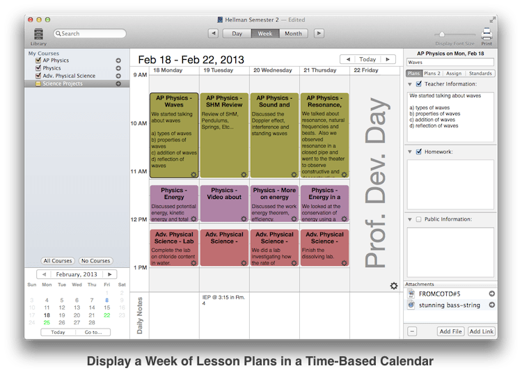 Online assignment planner for mac