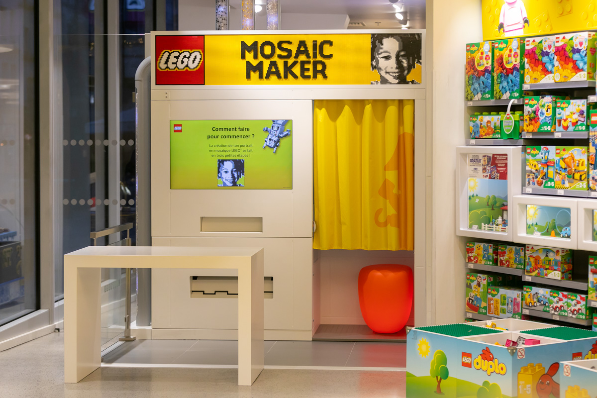 Le LEGO Mosaic Maker débarque au LEGO Store des Halles