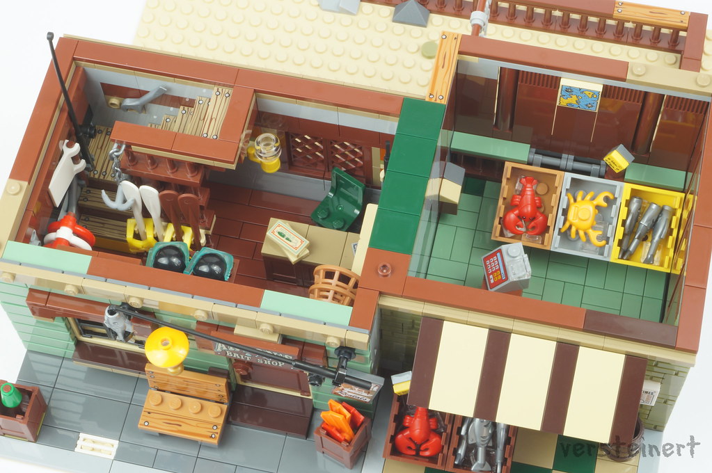 Modular Bait Shop And Grocery, modèle alternatif du set LEGO Ideas 21310 Old Fishing Store