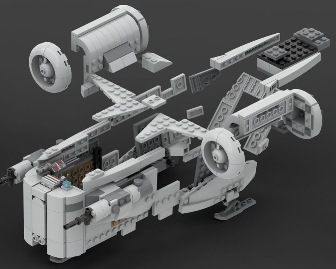 MOD LEGO Star Wars 75292 The Razor Crest (avec instructions gratuites) HelloBricks