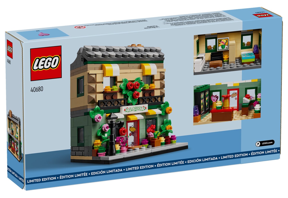Nouveau cadeau LEGO 40680 Flower Store premiers visuels d'une