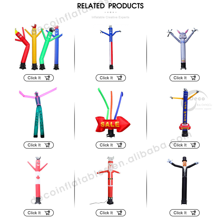 Air Dancers Inflatable Tube Man Complete Set with Sky Dancer Blower Up