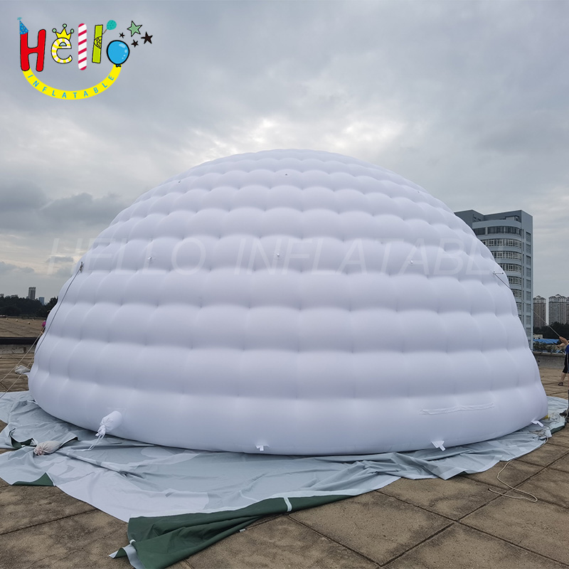 Factory Sale Custom Colorful Led Giant White Inflatable Igloo Air Dome
