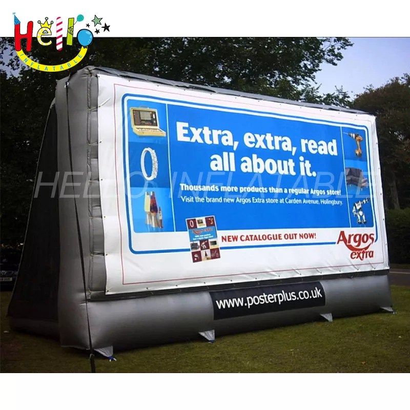 custom outdoor air inflatable billboard inflatable wall blow up billboard for advertisingHello
