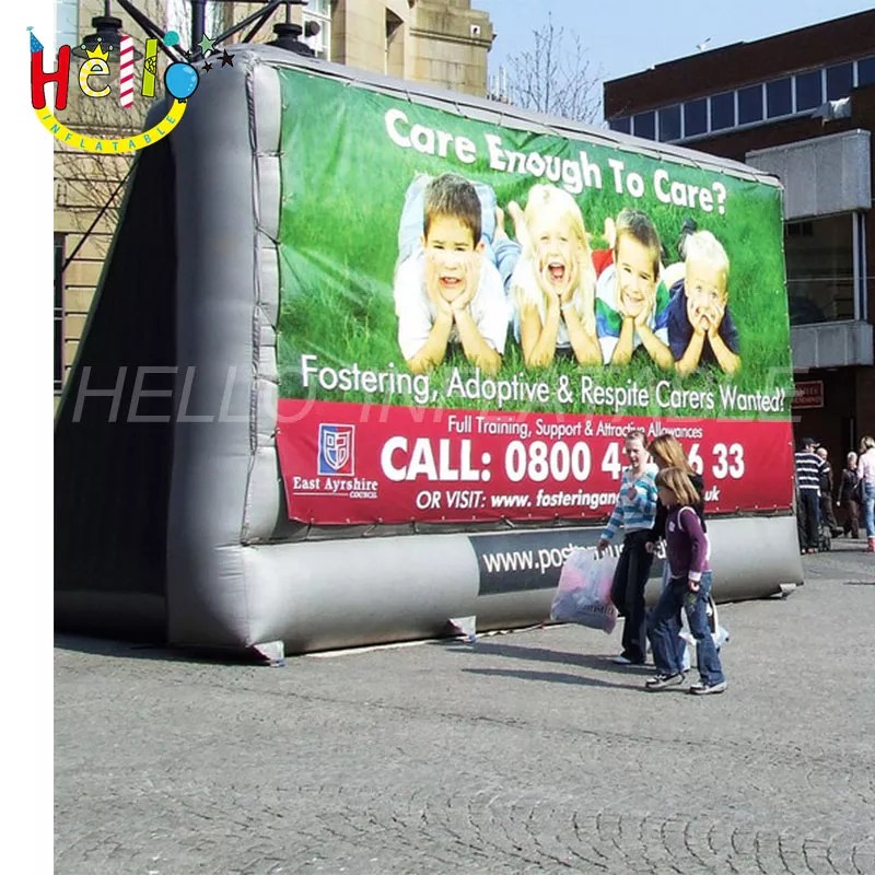 custom outdoor air inflatable billboard inflatable wall blow up billboard for advertisingHello