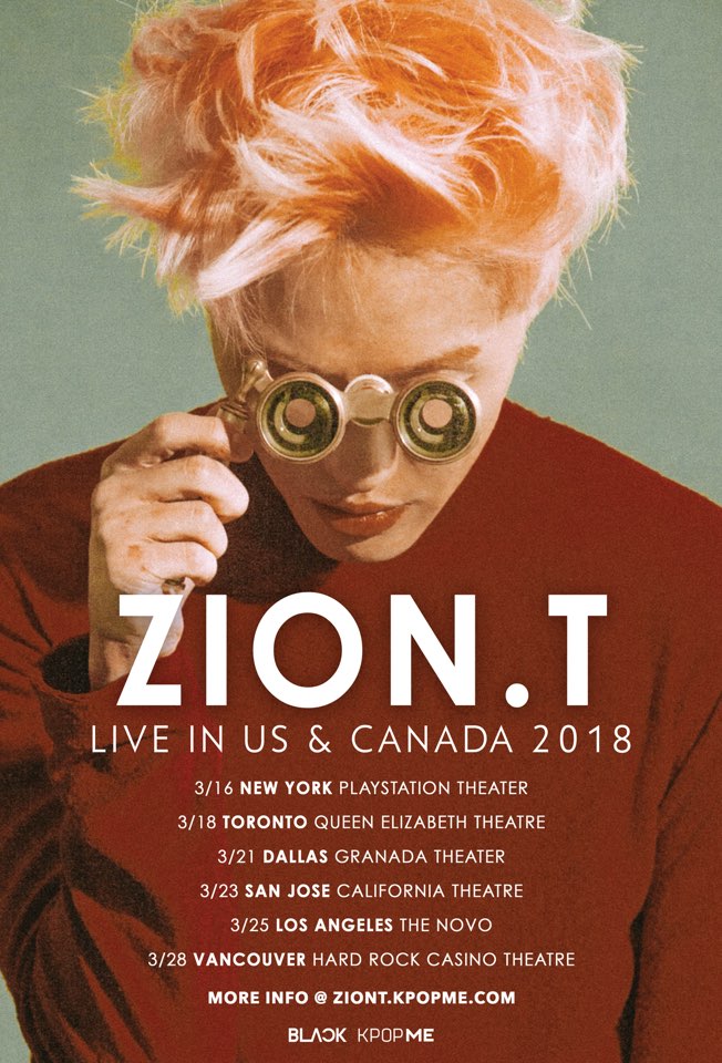 Zion.T To Have His First Solo Tour Across US And Canada
