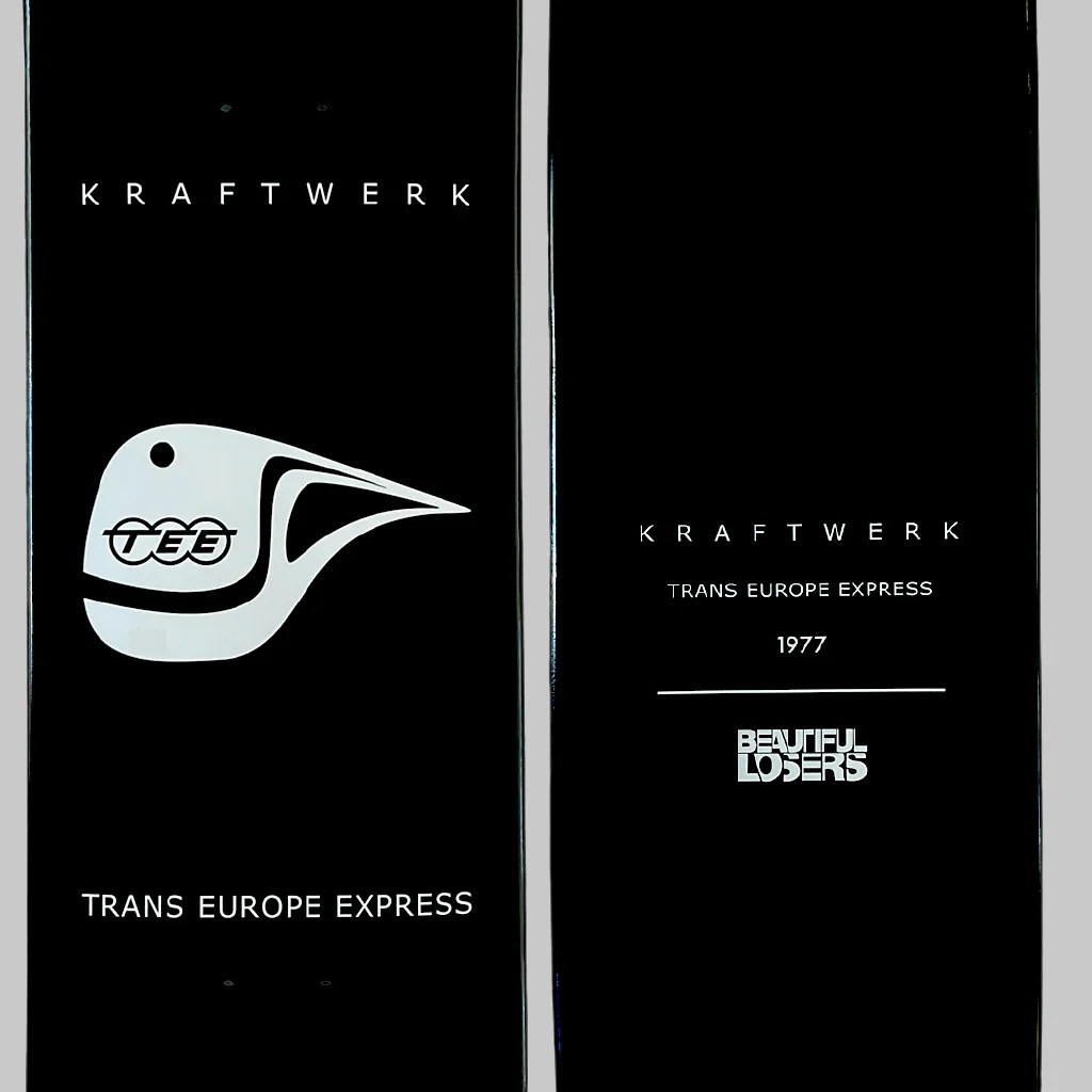 Kraftwerk Trans Europe Express 1977 Skate Deck