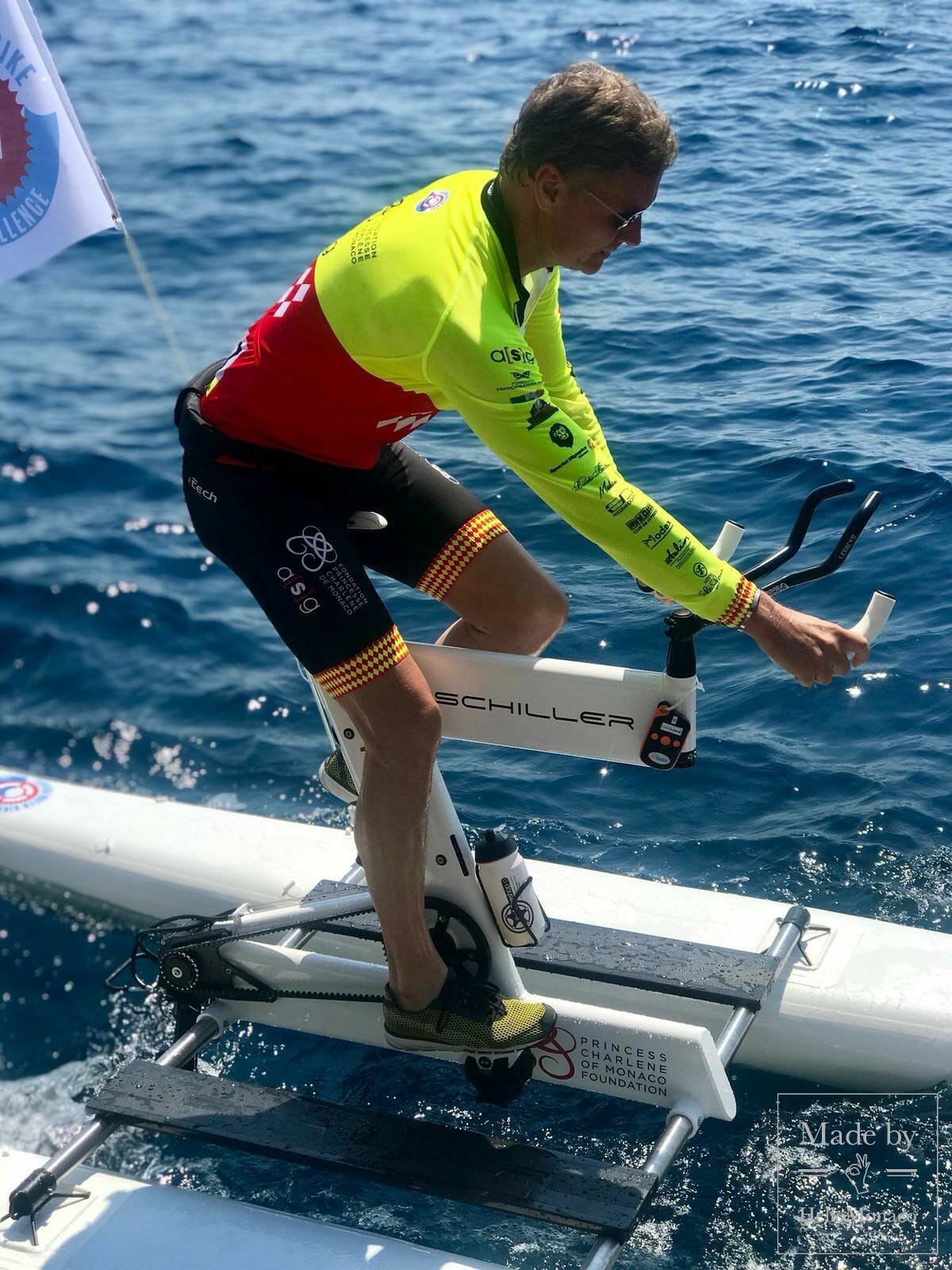 Riviera Water Bike Challenge. Pedalling on the Water for a Good Cause