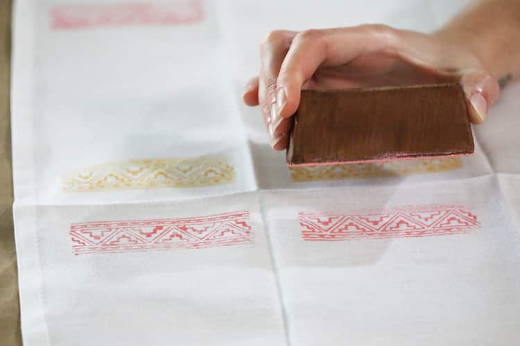 Stamped Napkin DIY + Giveaway *CLOSED* Hello Nature