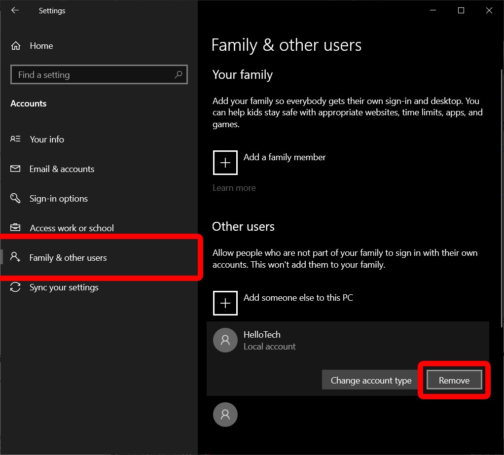 How to Delete Administrator Account in Windows 10 HelloTech How