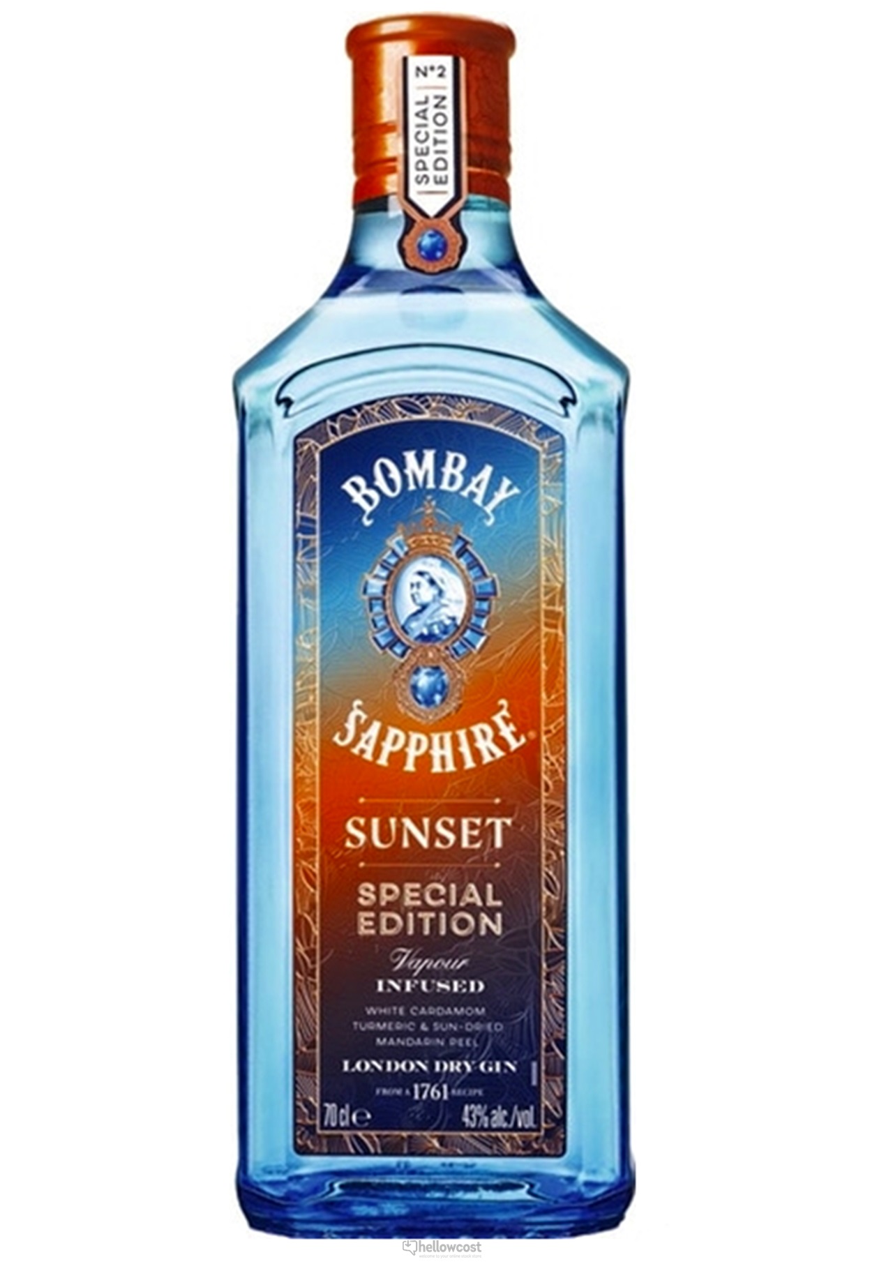 Bombay Sapphire Sunset Gin 43 70 cl Hellowcost