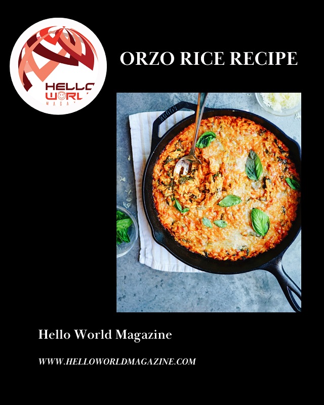 Orzo Rice Recipe Hello World Magazine