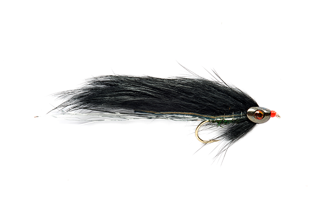 Black Zonker Skullhead Salmon Fishing Flies from Helmsdale Company