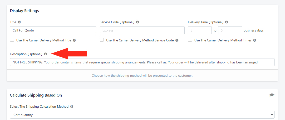 Create A CallForQuote Shipping Method Intuitive Shipping Help Center