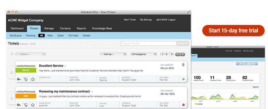Help desk Software, Customer Service Software, Support
