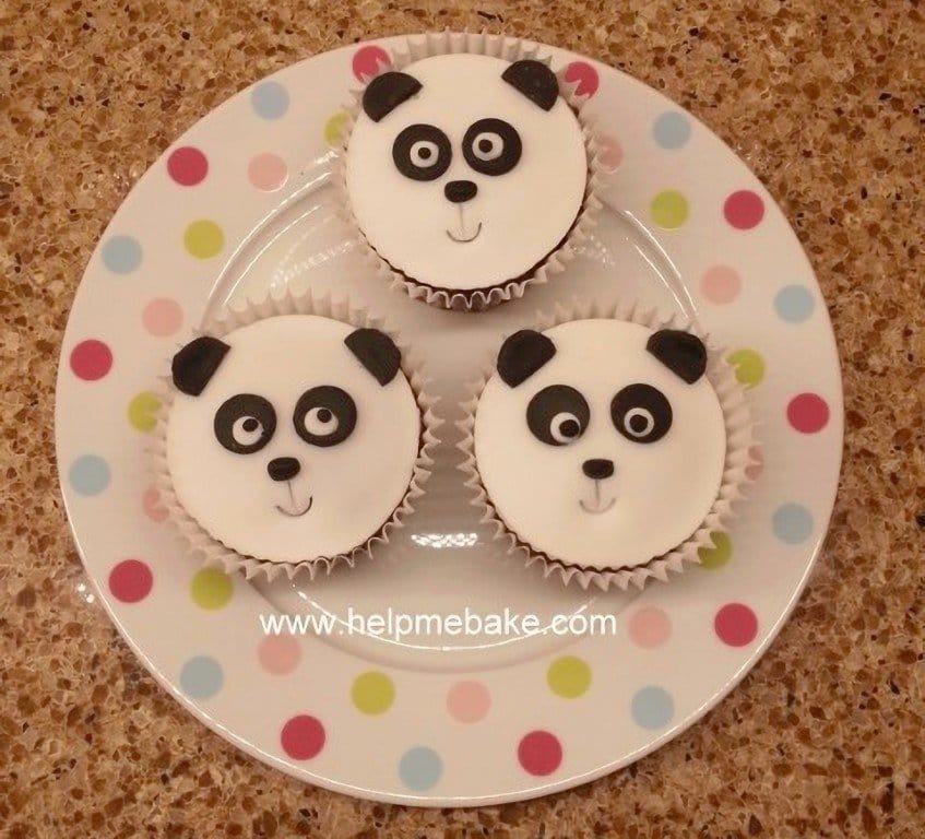 How to make easy Panda Cupcake Toppers Help Me Bake